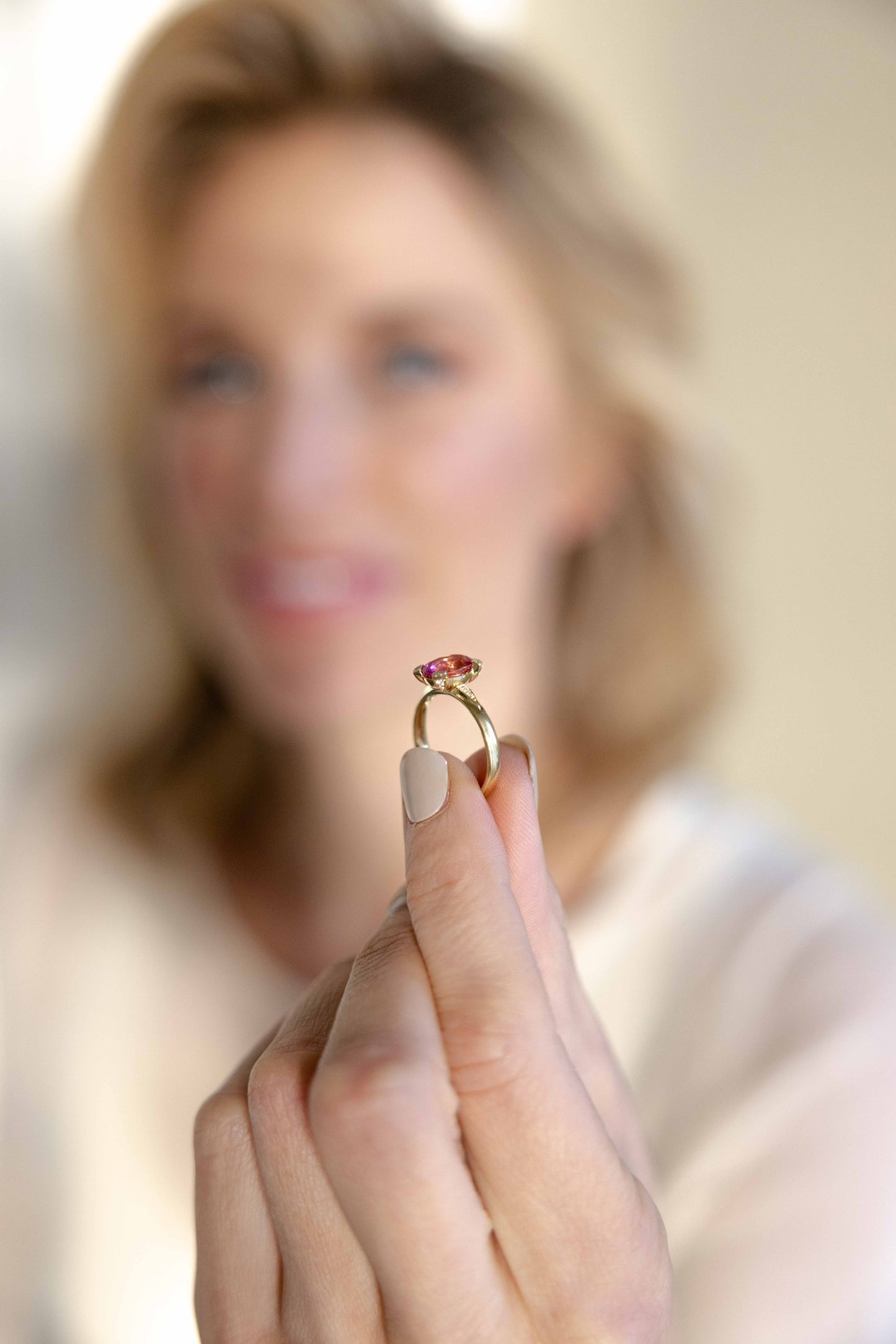 Pink Turmaline Ring